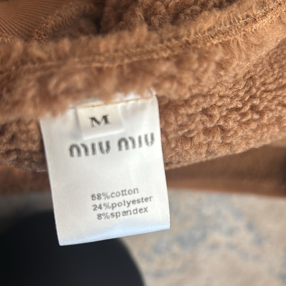 Miu Miu Tan Shearling Jacket - Picture 9 of 9